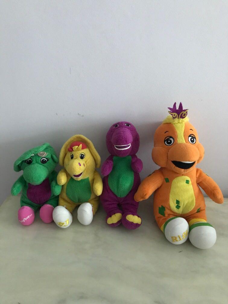 Barney Baby Bop Bj And Riff Stuffed Toy Hobbies Toys Toys Games Stuffed Toys On Carousell