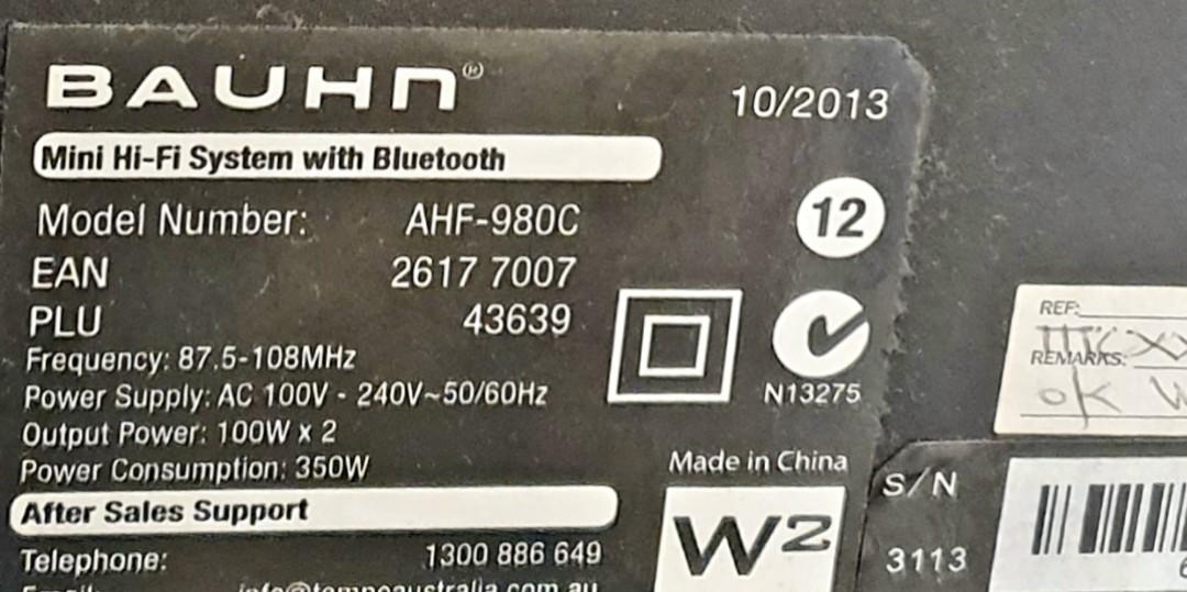 bauhn mini hifi system with bluetooth price