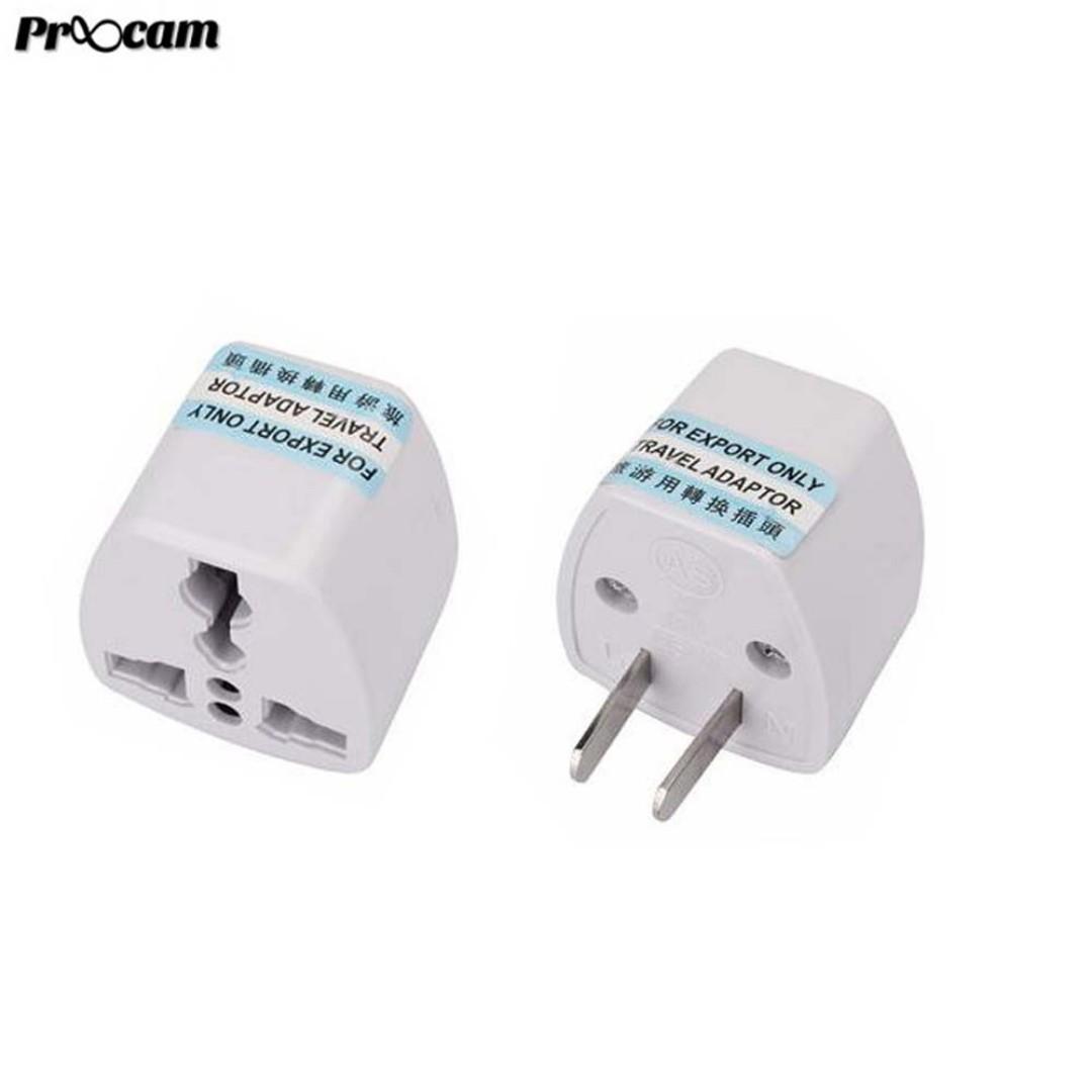 BLY001 Asian 2 Pin Travel Plug Socket Adapter (China Plug 2 pin to Us Adapter), Photography