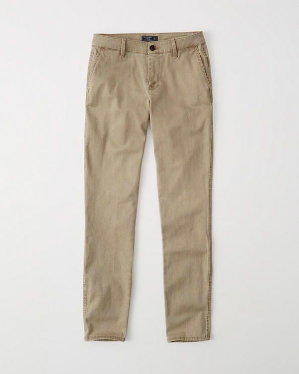 low rise chino pants