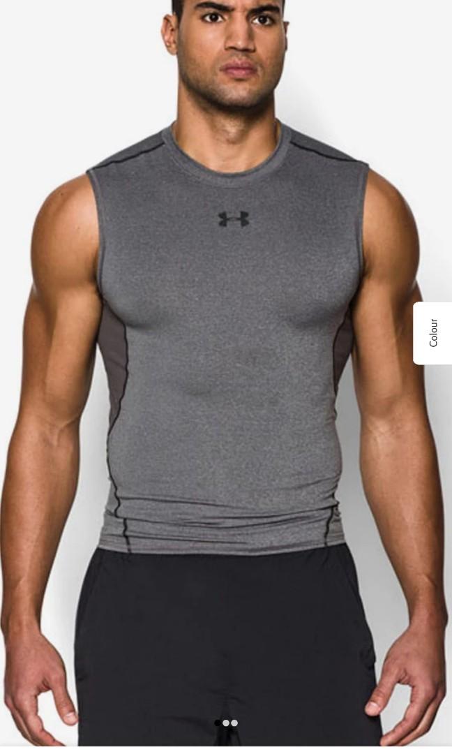 under armour heatgear sleeveless compression shirt