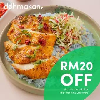 Dahmakan Rm20 Off Voucher With Min Spend Of Rm25 New Customers Only Tickets Vouchers Gift Cards Vouchers On Carousell