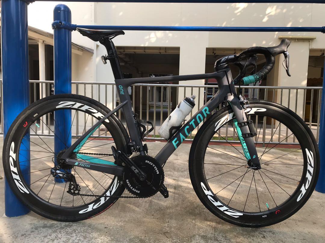 on one road bike