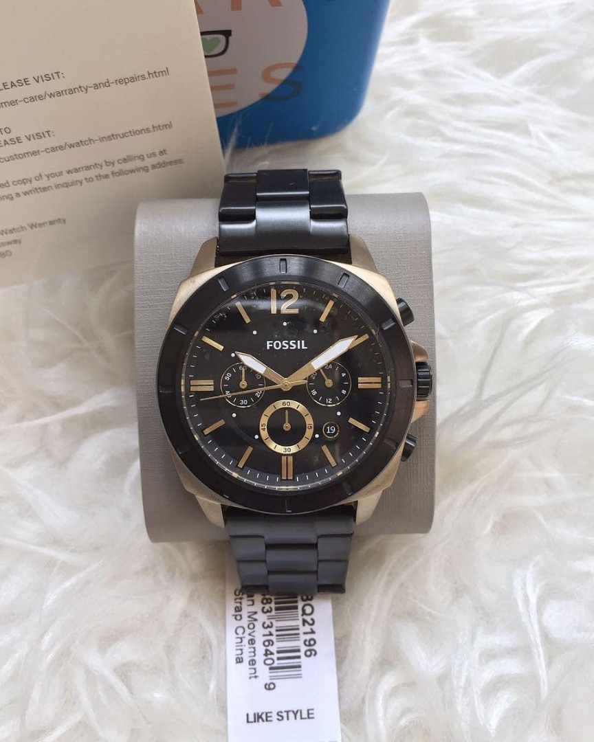 Fossil #Bq2196 black-gold 4,5cm, Barang 