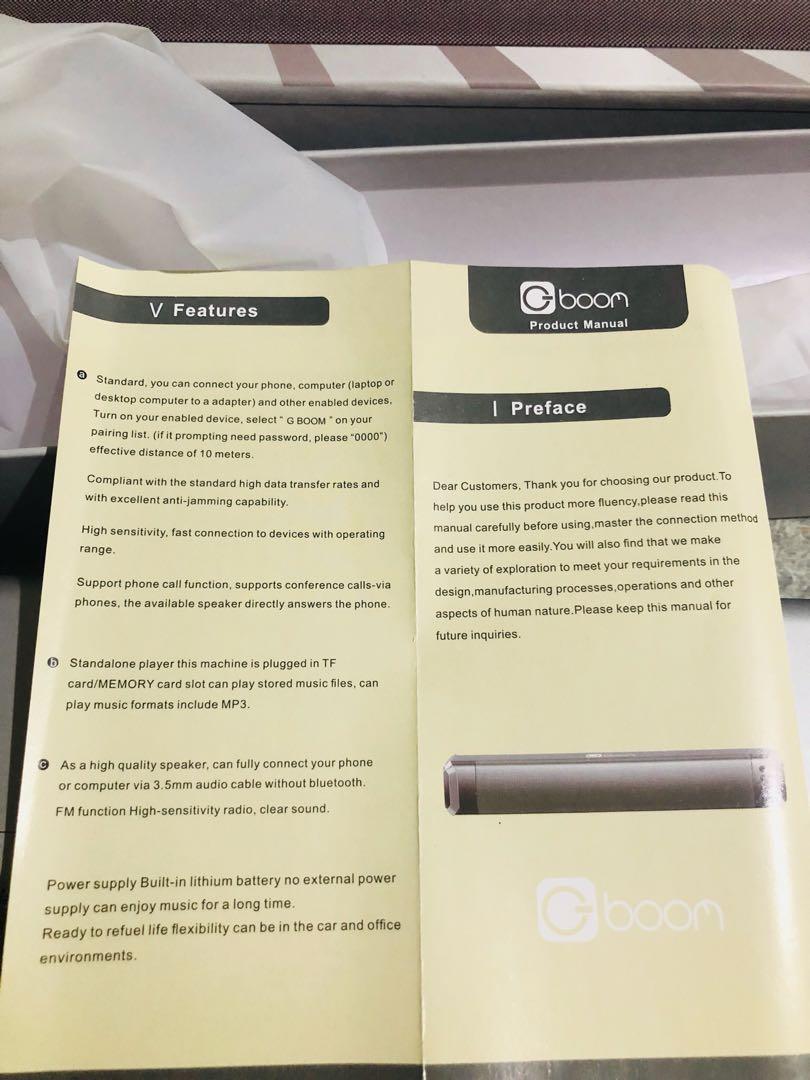 g boom soundbar bt speaker