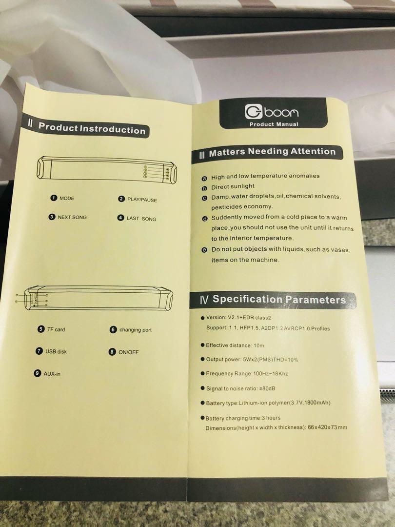 g boom soundbar bt speaker