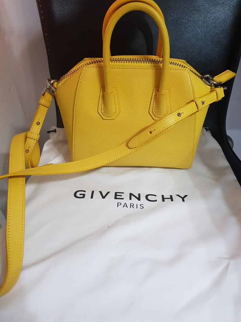 Givenchy Antigona Mini Yellow Luxury Bags Wallets on Carousell