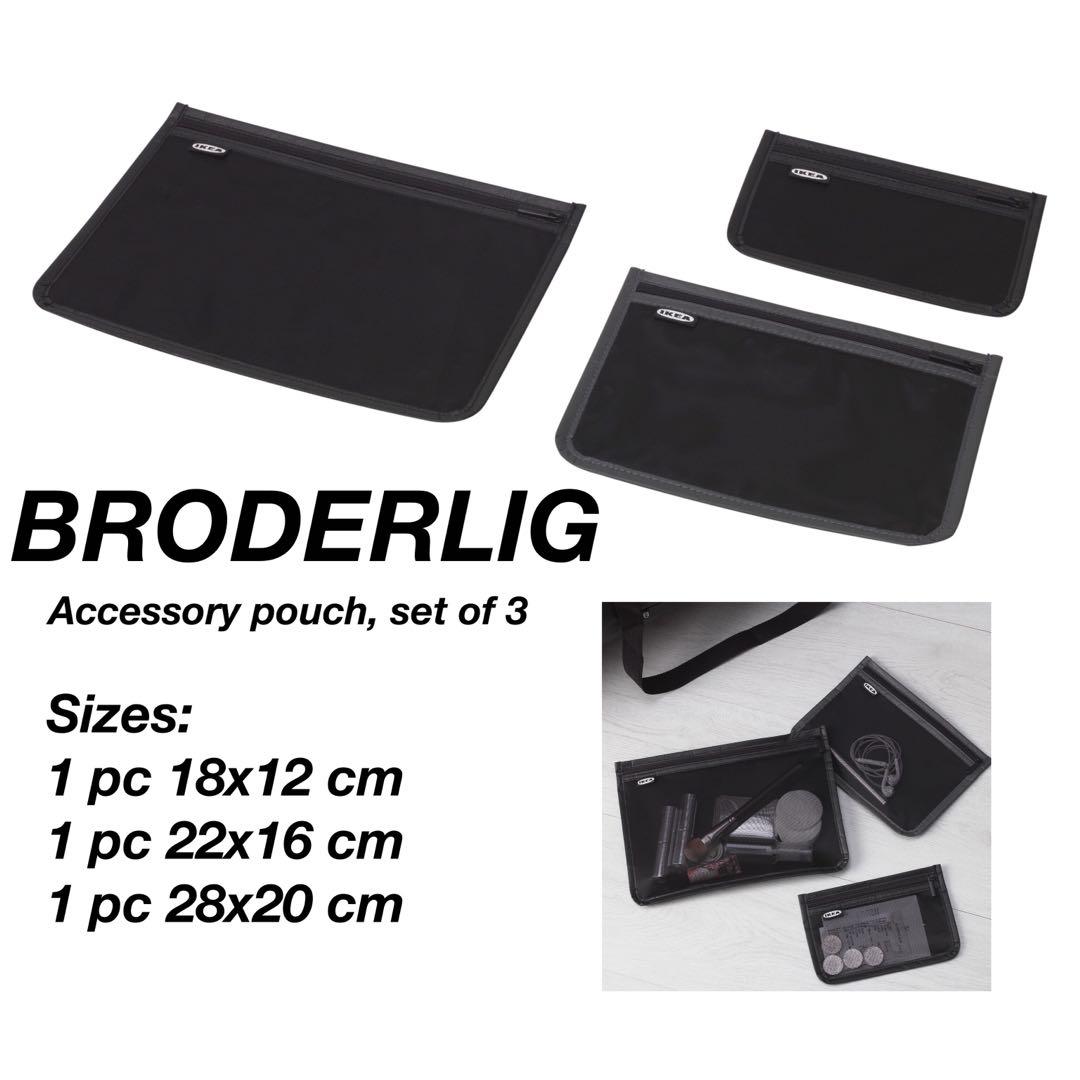 IKEA BRODERLIG Accessory bag set of 3 Women s Fashion Bags Wallets Cross body Bags on Carousell