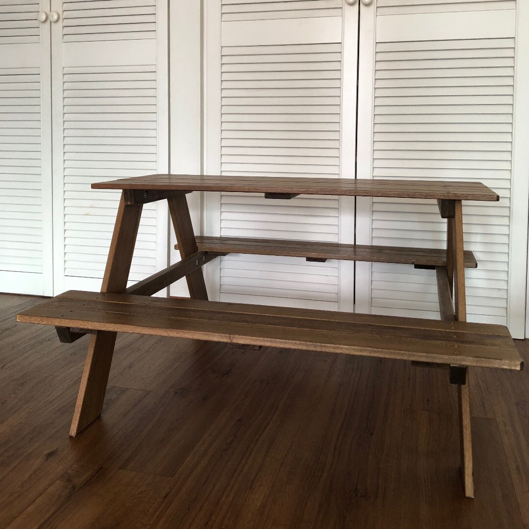 Ikea kids bench picnic table