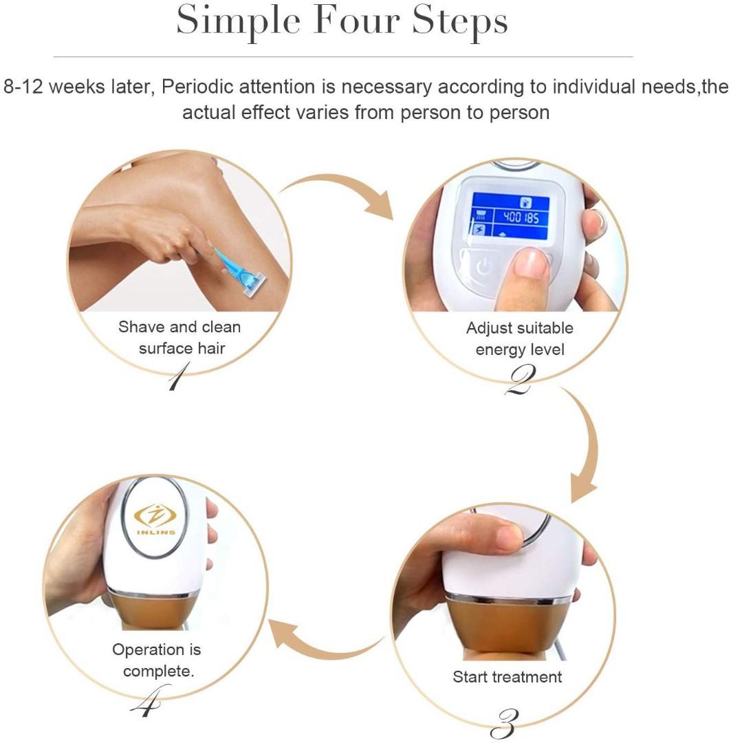 Inlins Intense Pulse Light Hair Removal System (IPL), Beauty & Personal