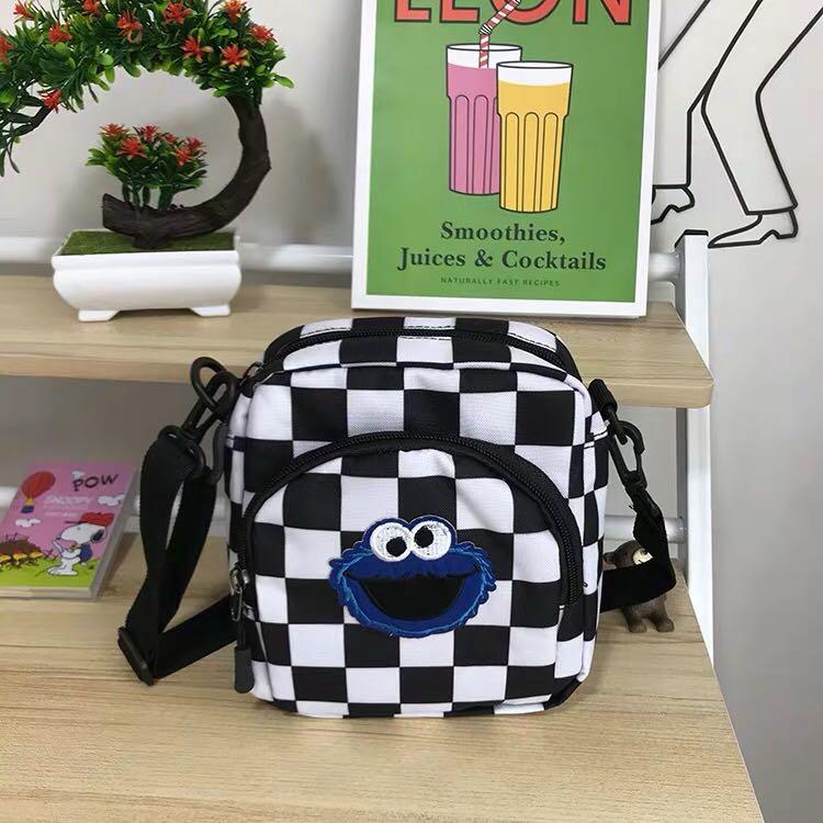 checkered sling bag