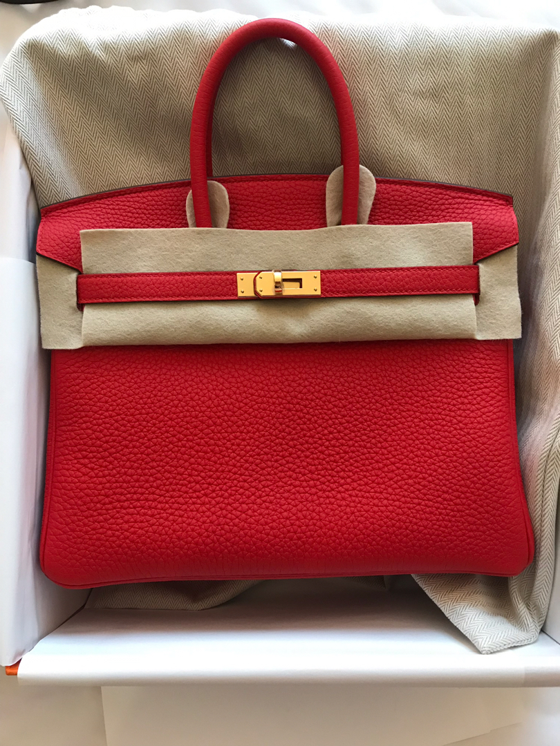 INSTOCK] Hermes Birkin 25 Rouge De Coeur GHW togo, Luxury, Bags & Wallets  on Carousell