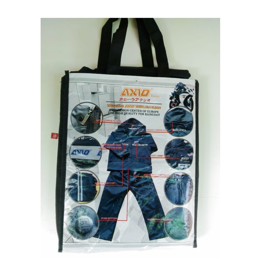 Jas Hujan AXIO Europe 882 ORIGINAL size XXL NAVY zs00, Barang Yang