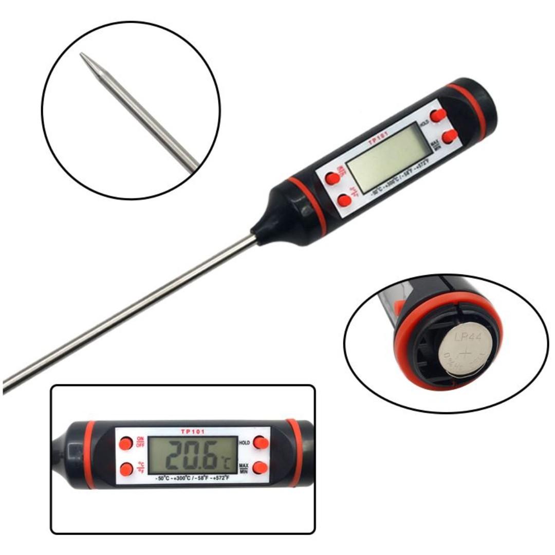 Ready Stocks Kitchen Thermometer Bbq Food Temperature Probe Digital Cooking Baking Candy Chocolate Thermometer Home Appliances Kitchenware On Carousell