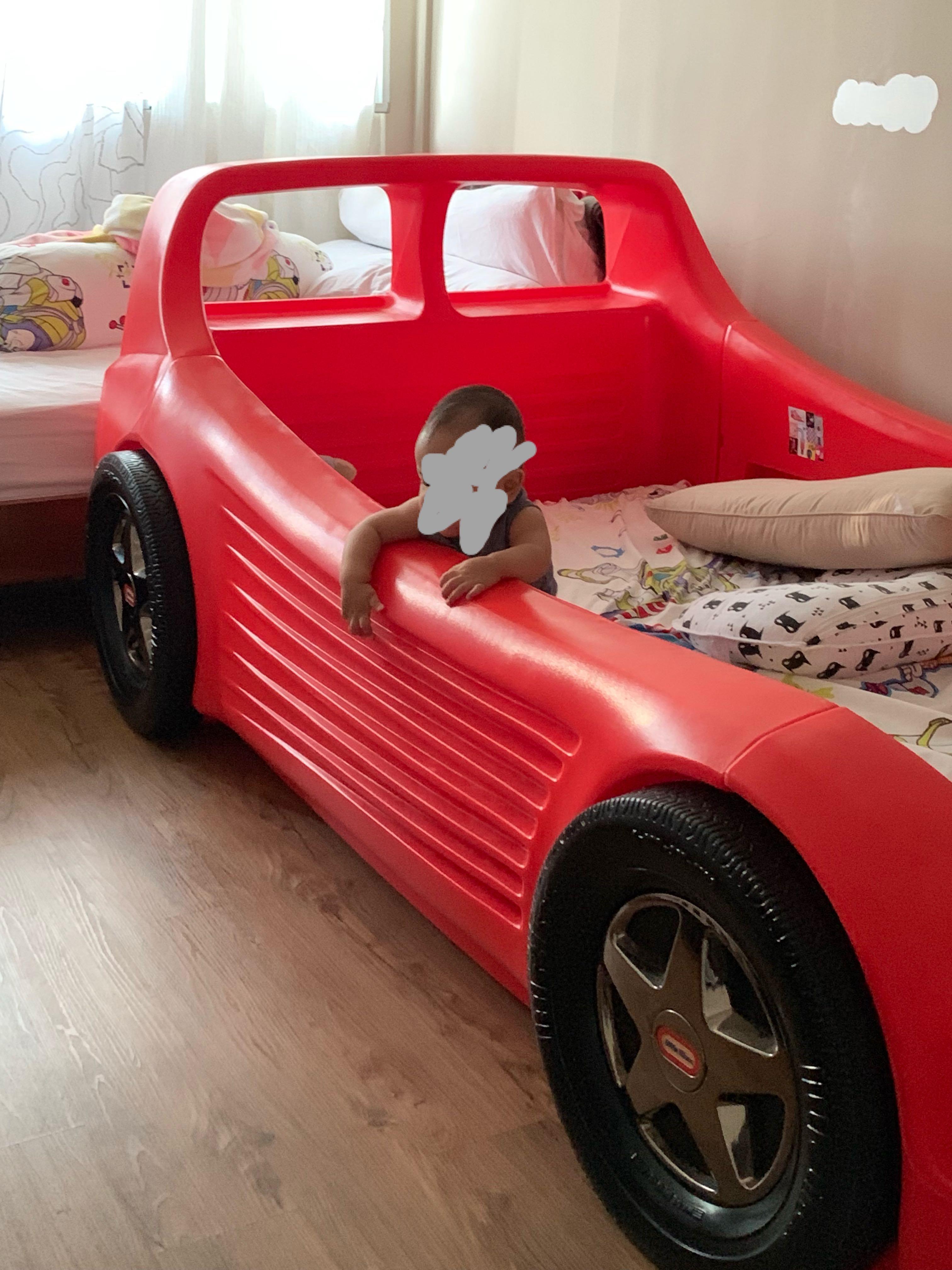 Little Tikes car bed, Furniture, Beds & Mattresses on Carousell