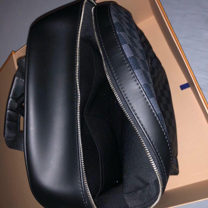 3D model Louis-vuitton-josh-damier-graphite-canvas-bags louis vuitton  damier backpack VR / AR / low-poly