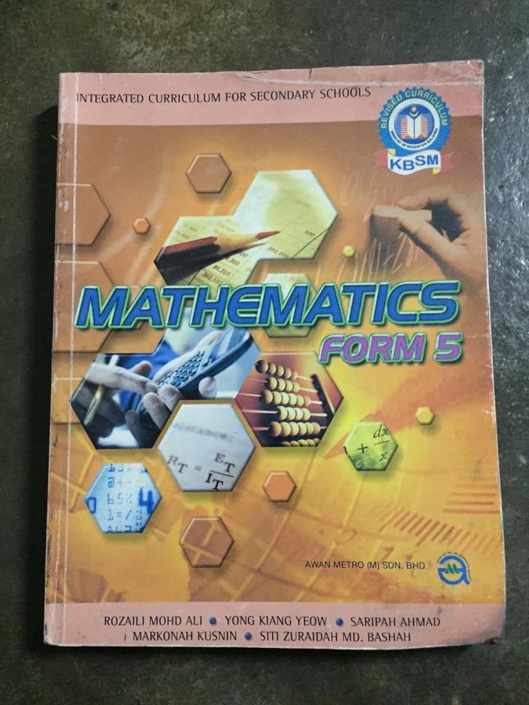 Math textbook form 5