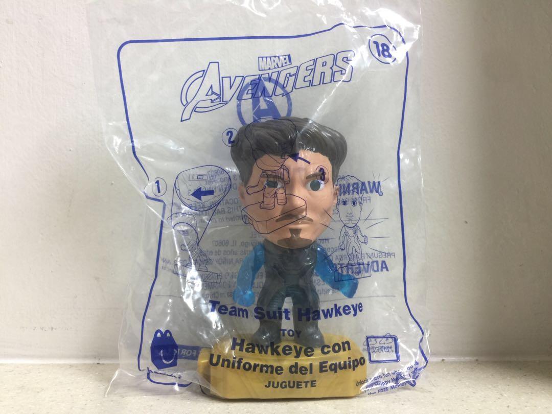 McDONALD's 2019 MARVEL AVENGERS END GAME HAPPY MEAL TOY #18 TEAM SUIT HAWKEYE 