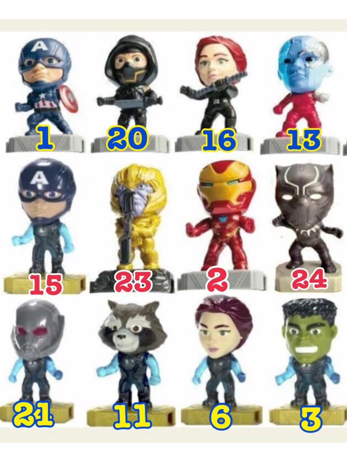 McDONALD'S 2020 MARVEL AVENGERS HEROES HAPPY MEAL TOYS PICK YOUR FAVORITES! 