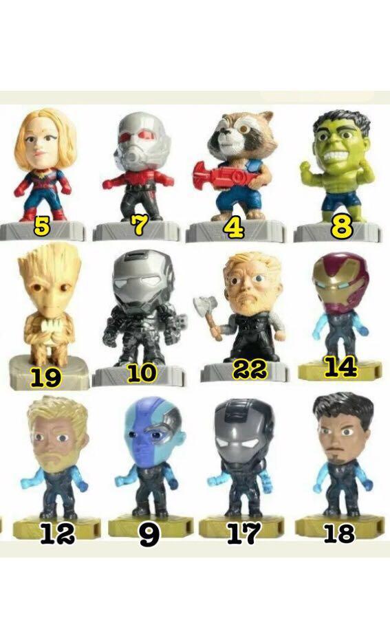 Free shipping!! Avengers End Game McDonalds Happy Meal toy choose character 