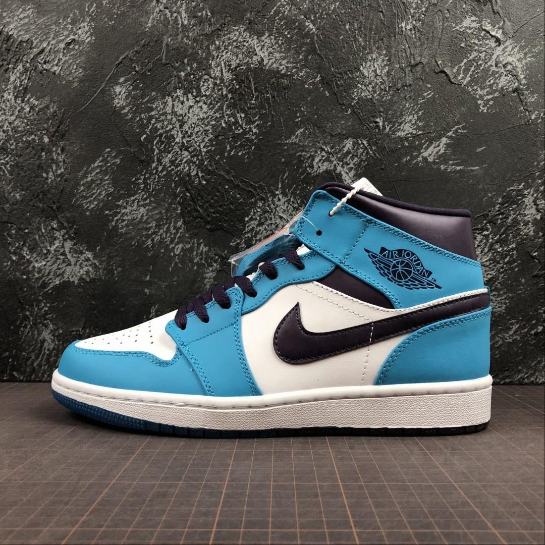Jordan 1 on sale mid blue lagoon