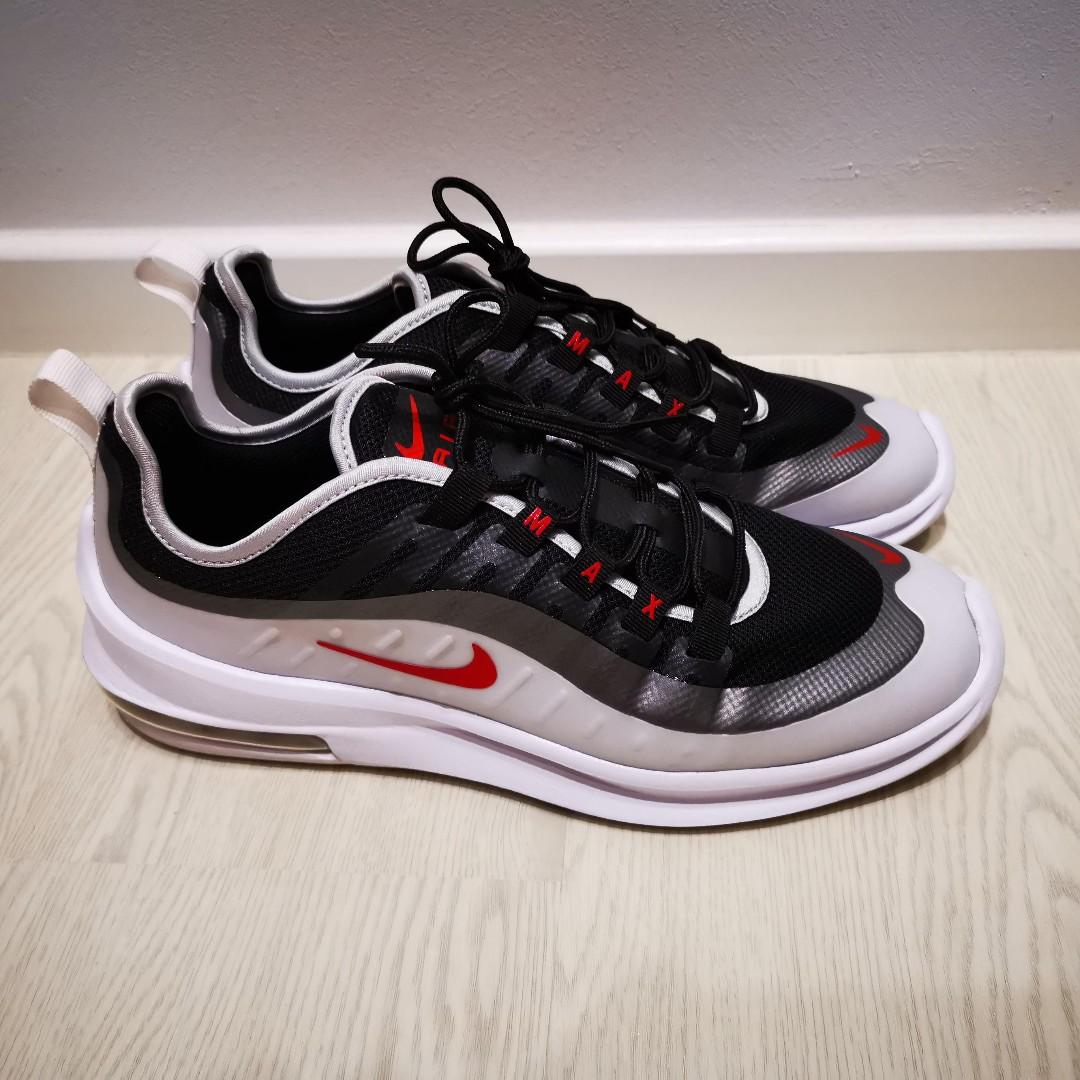 nike air max axis black white red