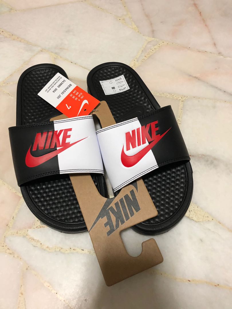 custom nike benassi slides