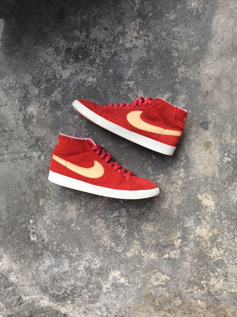 nike blazer high red