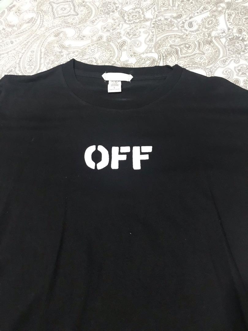 Offwhite tee (Category: Tshirts & Polo Shirts) located in Singapore. Submitted by sj6669 (Listing ID 234823076, Image 2). Description: Gr8 condition! .