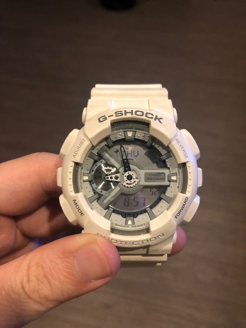 G shock best sale ga 110 white