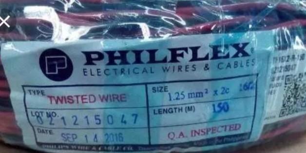 Philflex TF Wire twisted pair (Category: Other Audio Equipment) located in Quezon City. Submitted by goodviberco (Listing ID 234751101, Image 1). Description: TF Wire twisted pair awg16 150m.