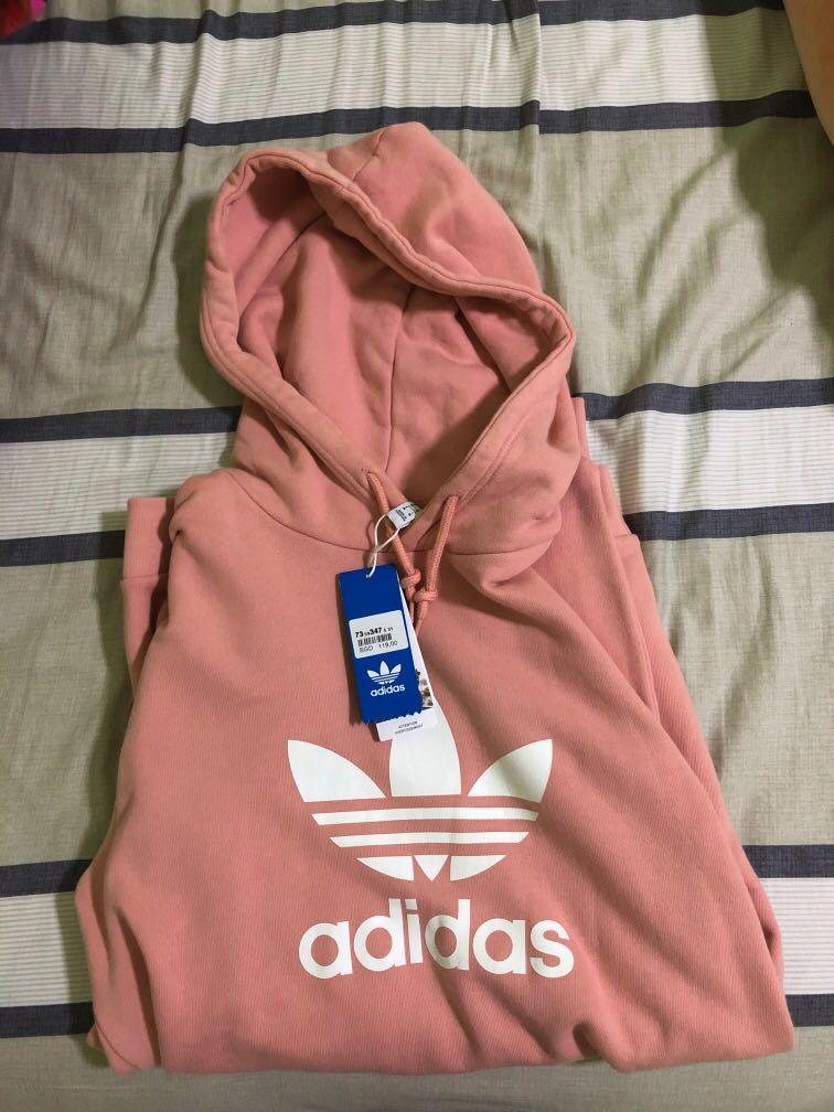 trefoil hoodie adidas pink