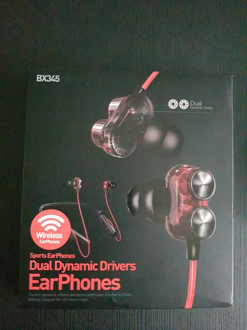 Plextone Bluetooth Earphones BX345 Audio Earphones on Carousell