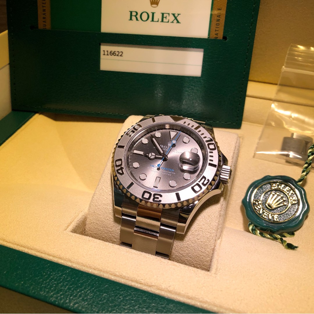 Rolex yacht master baby blue discount