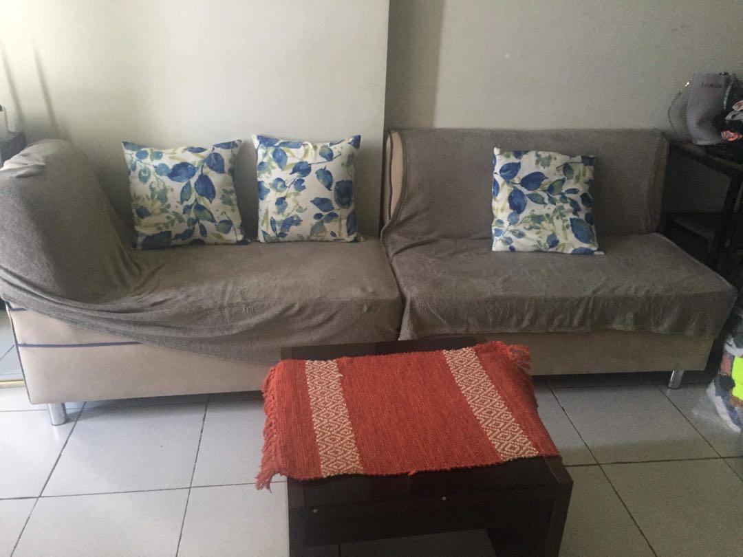 Sala Set For Sale Sofa Pillow And Table On Carousell