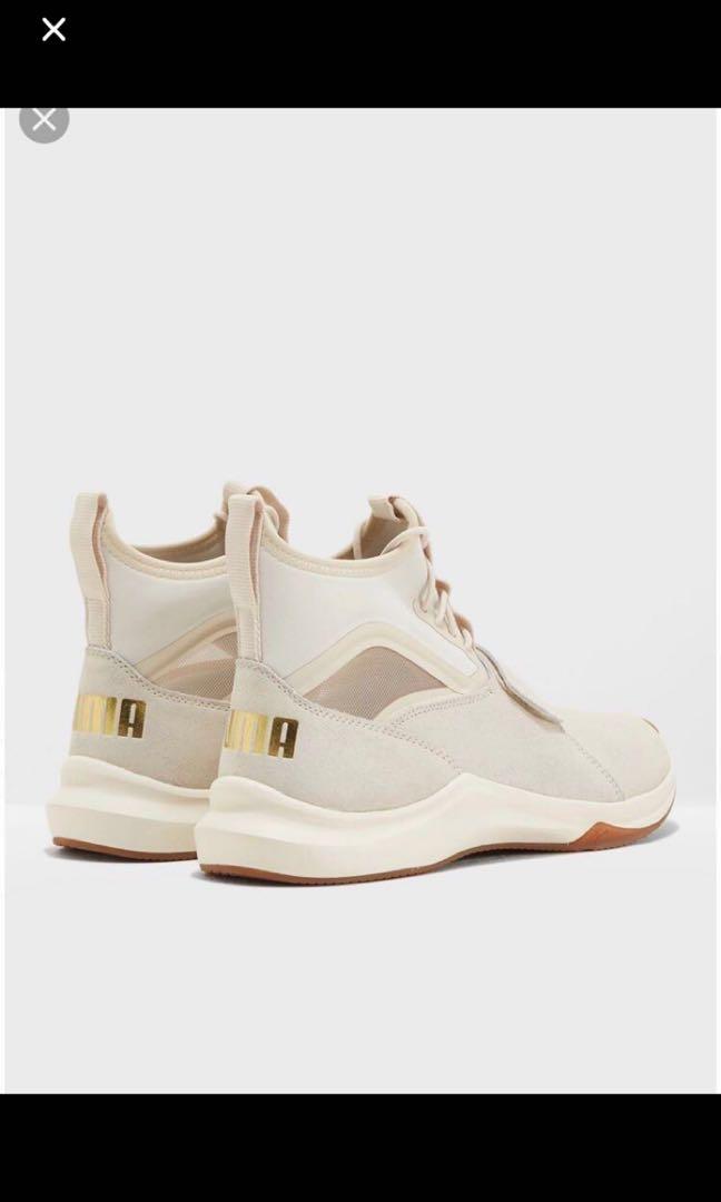 SALE Preloved Puma Phenom shimmer women sneakers Beige Uk37.5 Women s Fashion Footwear Sneakers on Carousell
