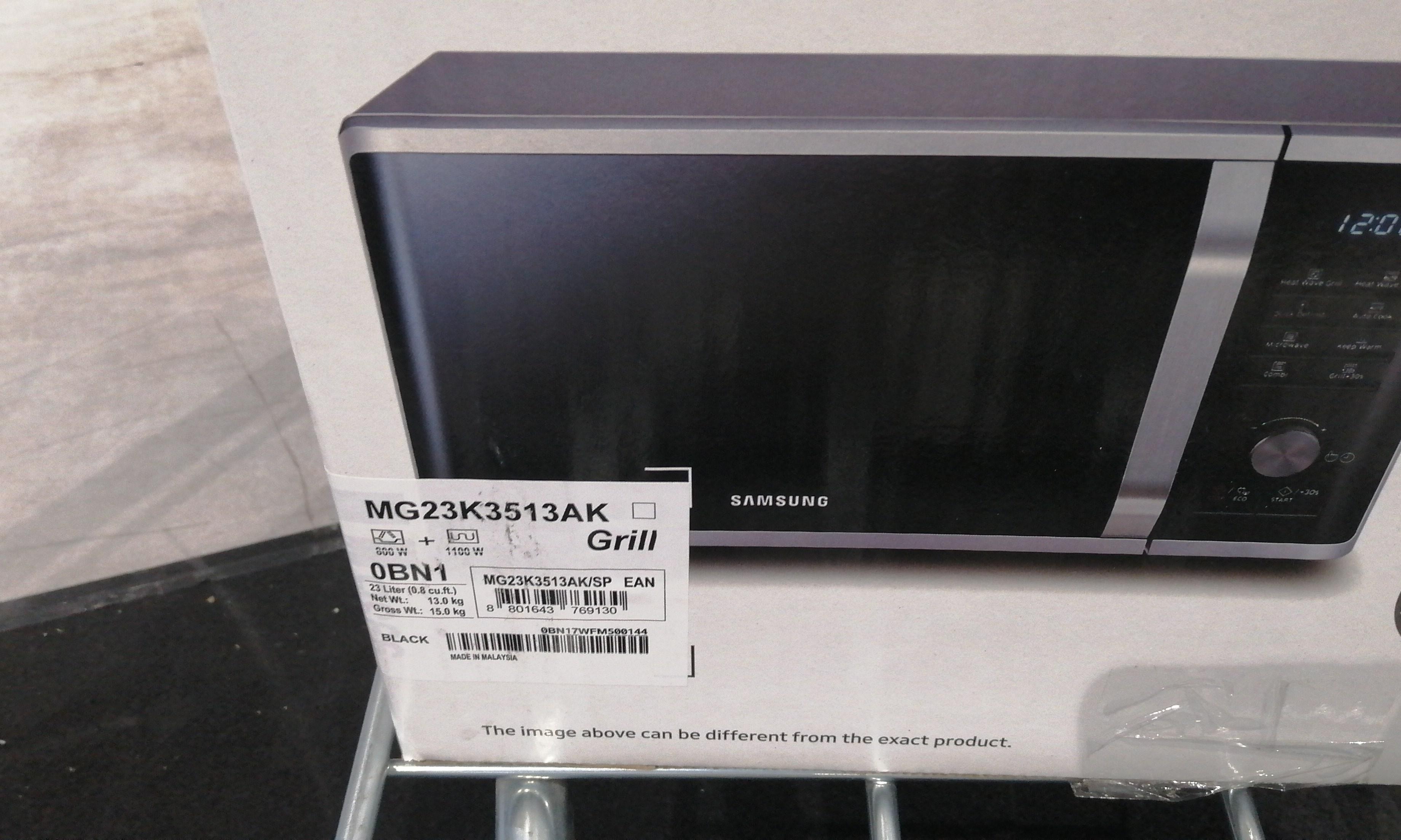 SAMSUNG MG23K3513AK/SP MICROWAVE OVEN W/GRILL (23L), TV \u0026 Home Appliances,  Kitchen Appliances, Ovens \u0026 Toasters on Carousell