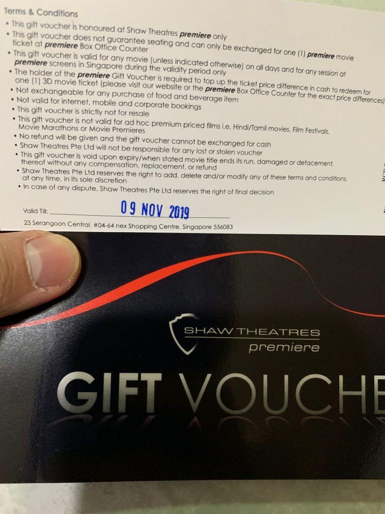 Shaw premiere ticket price 2025