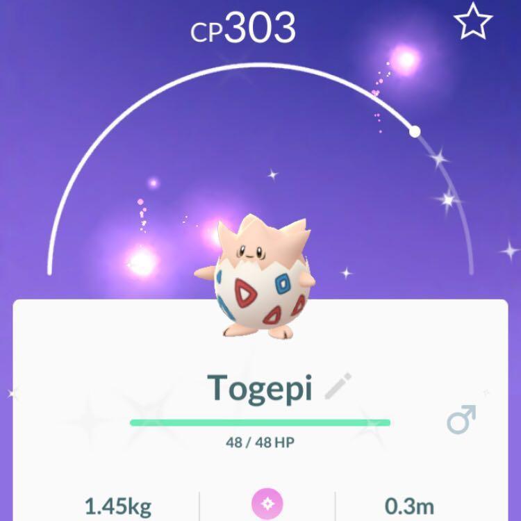Shiny Togepi Pokemon Go Toys Games Video Gaming Video Games On Carousell