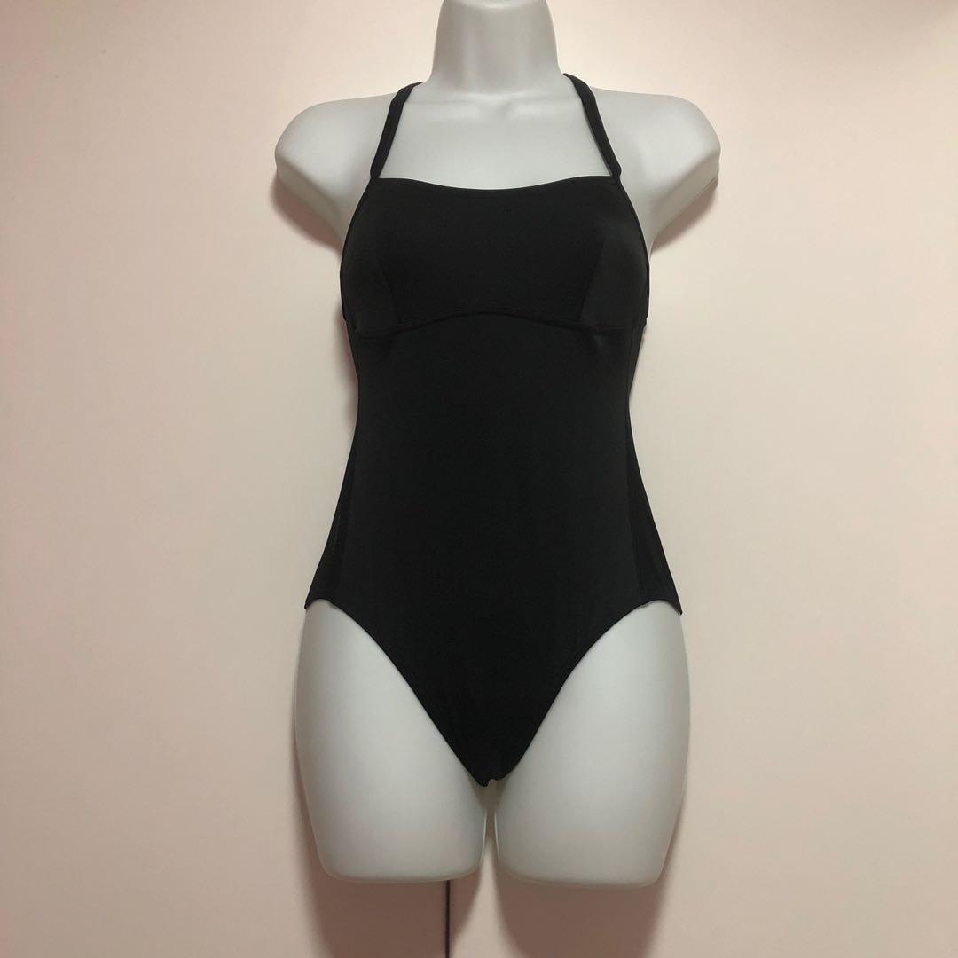 simple black one piece