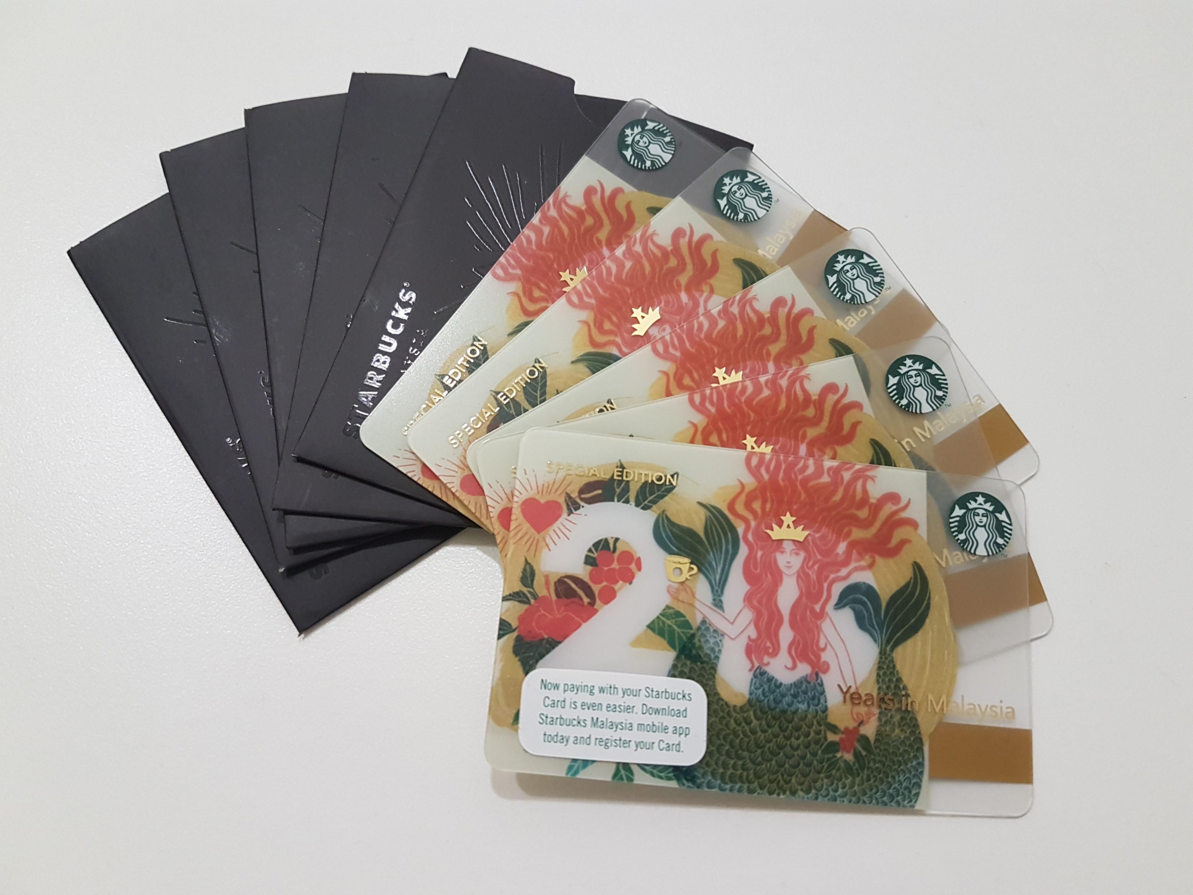 Special Edition 20 Years Starbucks Card Tickets Vouchers Gift Cards Vouchers On Carousell