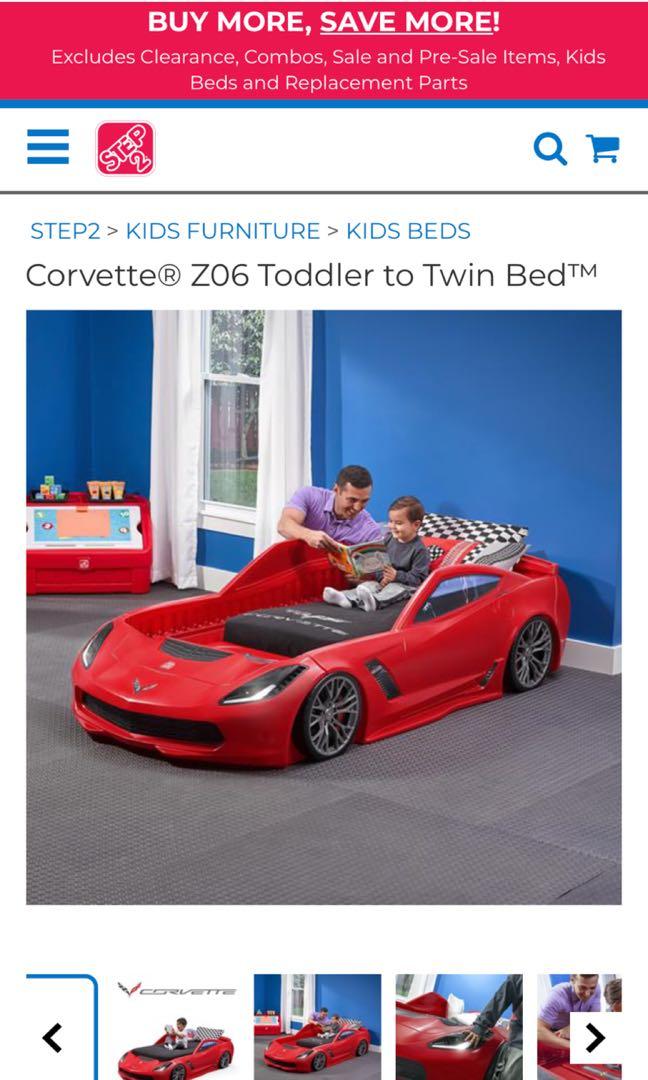 Step 2 toddler corvette bed, Babies & Kids, Infant Playtime on Carousell