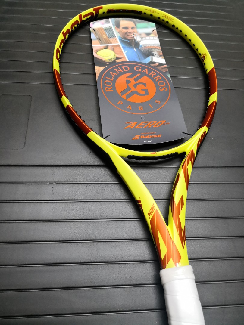 Tennis Racket Babolat Pure Aero Lite roland garros 19, Sports Equipment ...