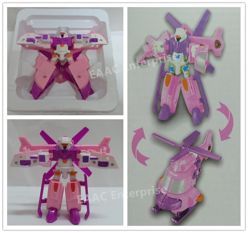 Tobot Transformation Transformer Robot Car Helicopter Pink
