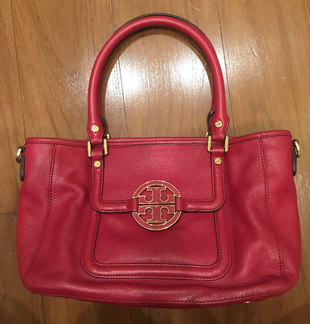 tory burch red handbag