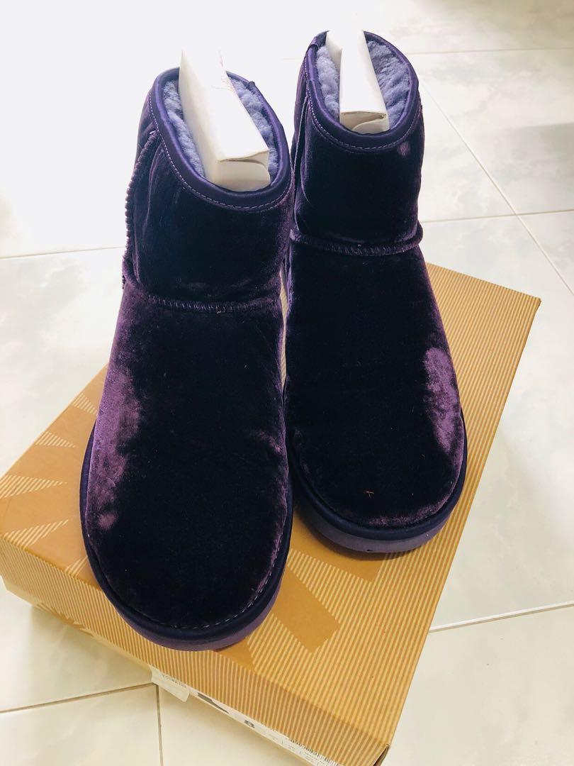 womens purple winter boots