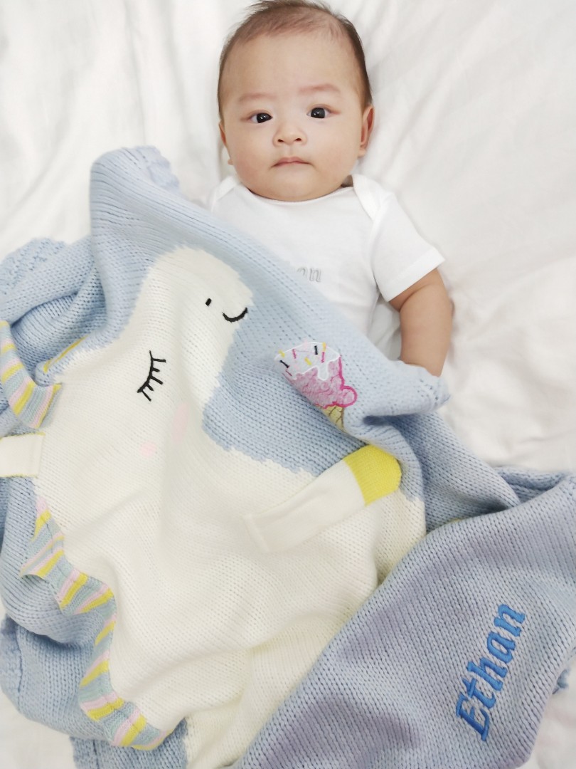 Unicorn Baby Blanket 100 Cotton 59