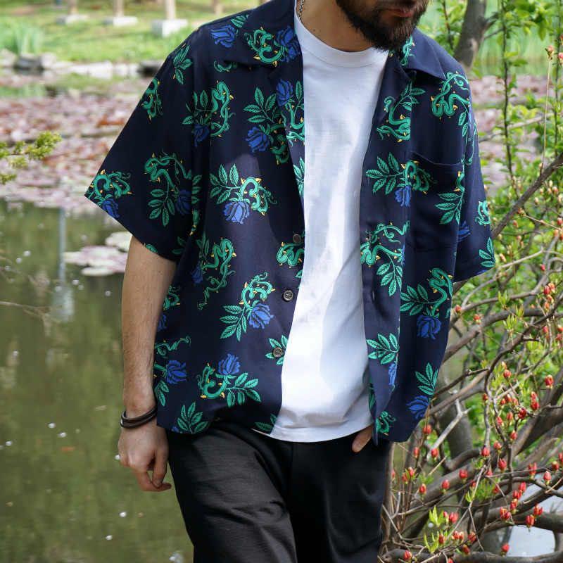 UNUSED 18SS Rose Pattern S/S Shirt-