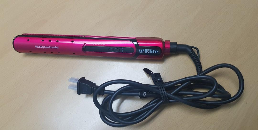 W Elite wet and dry hair flat iron