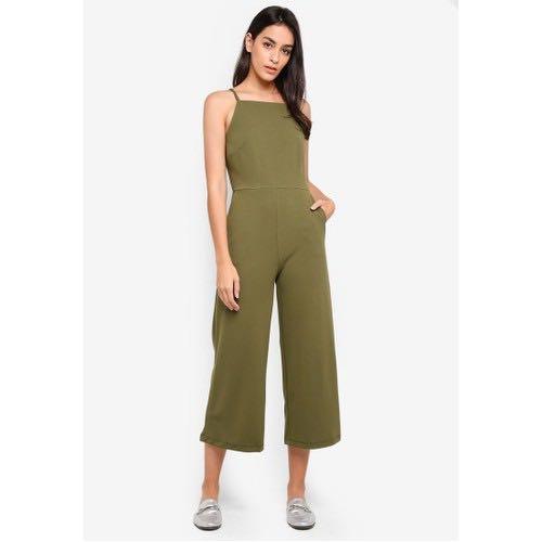 Warehouse hotsell khaki jumpsuit